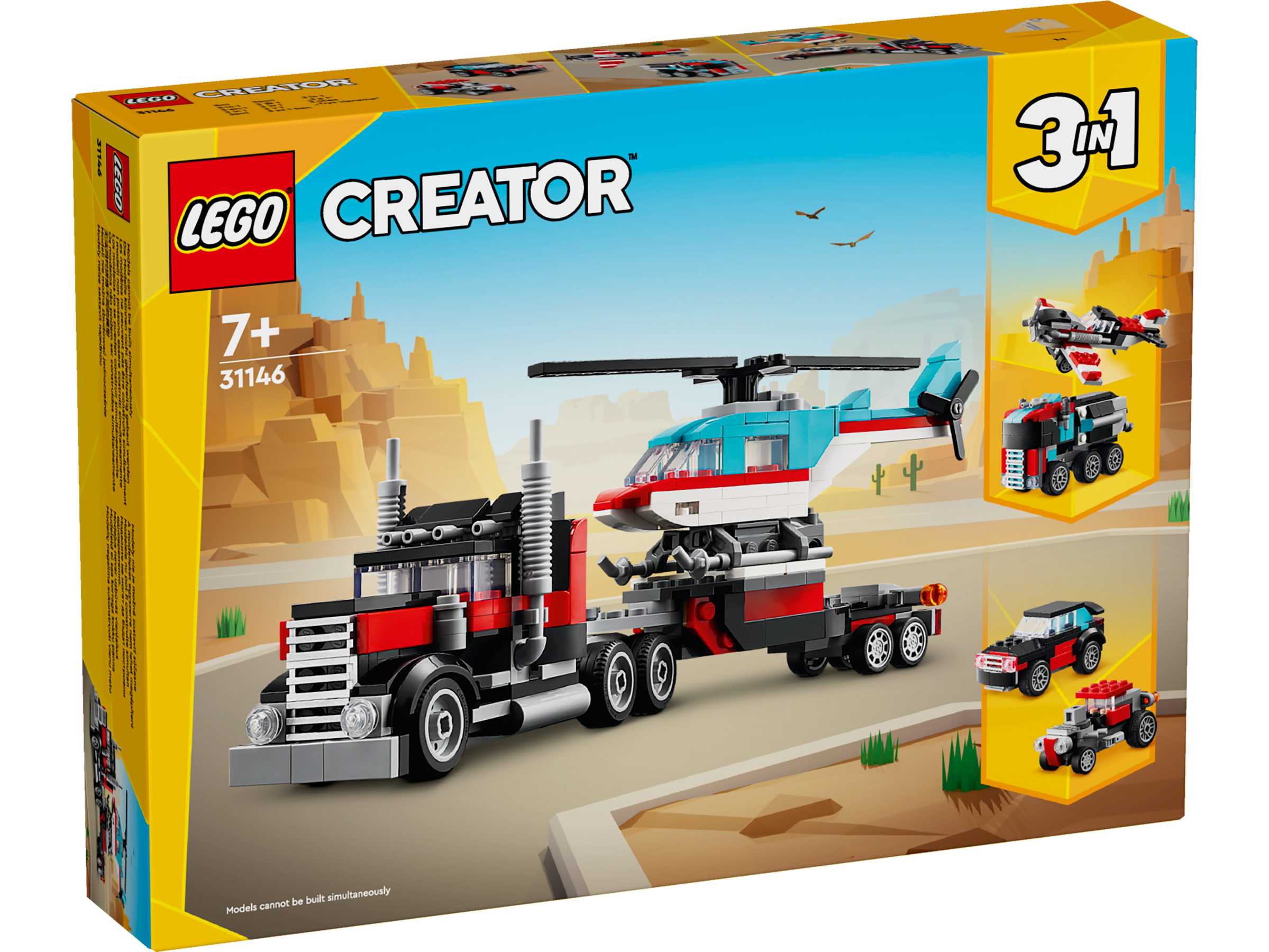 LEGO Creator Tieflader mit Hubschraber 31146
