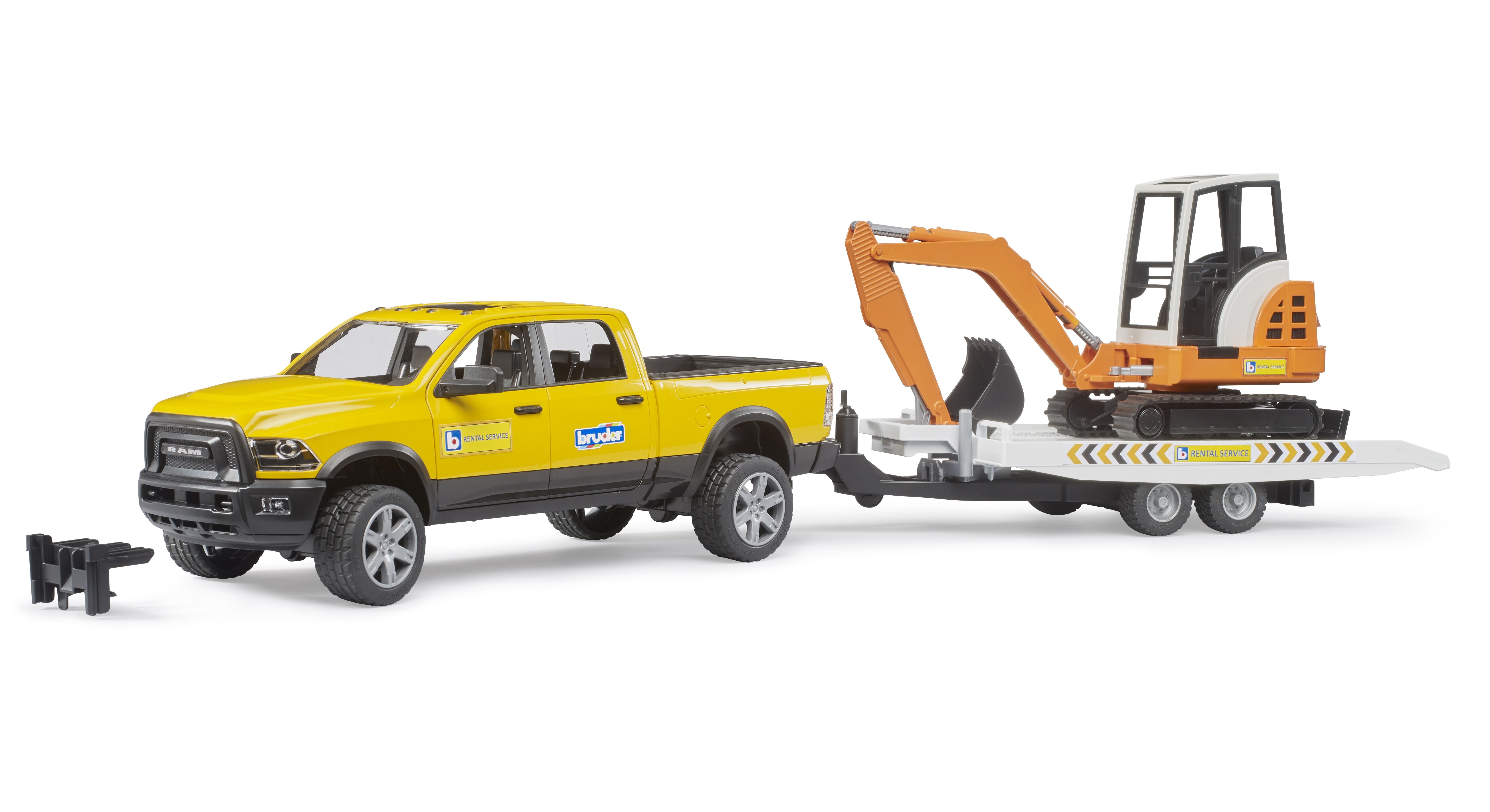 Bruder 02546 RAM 2500 Power Wagon service + Minibagger – Spielzeug24