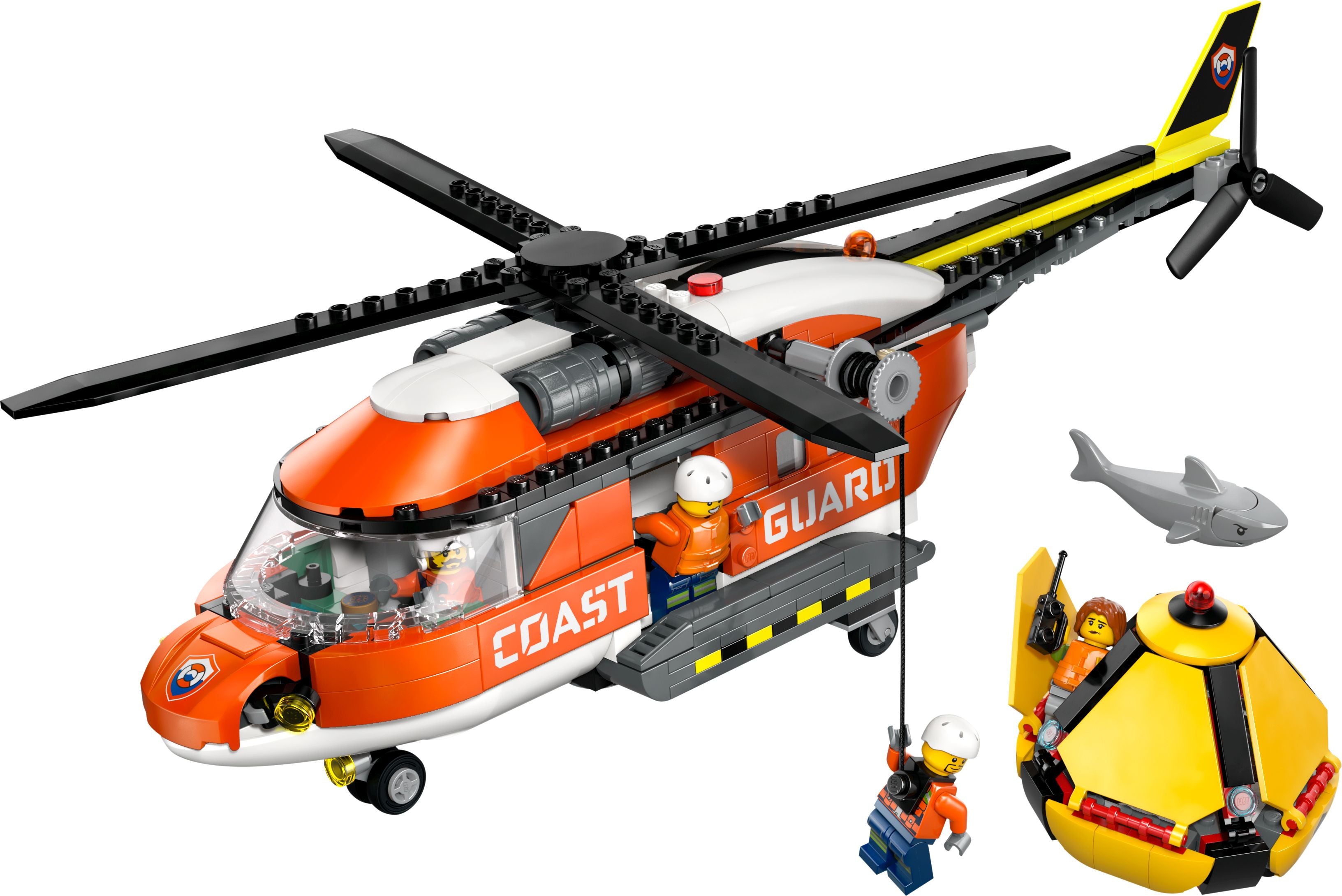 hubschrauber spielzeug groß LEGO City Hubschrauber der Küstenwache 60503 – Spielzeug24