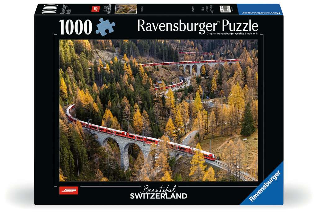 Puzzle 1000 Teile RhB Beautiful Switzerland 00.004