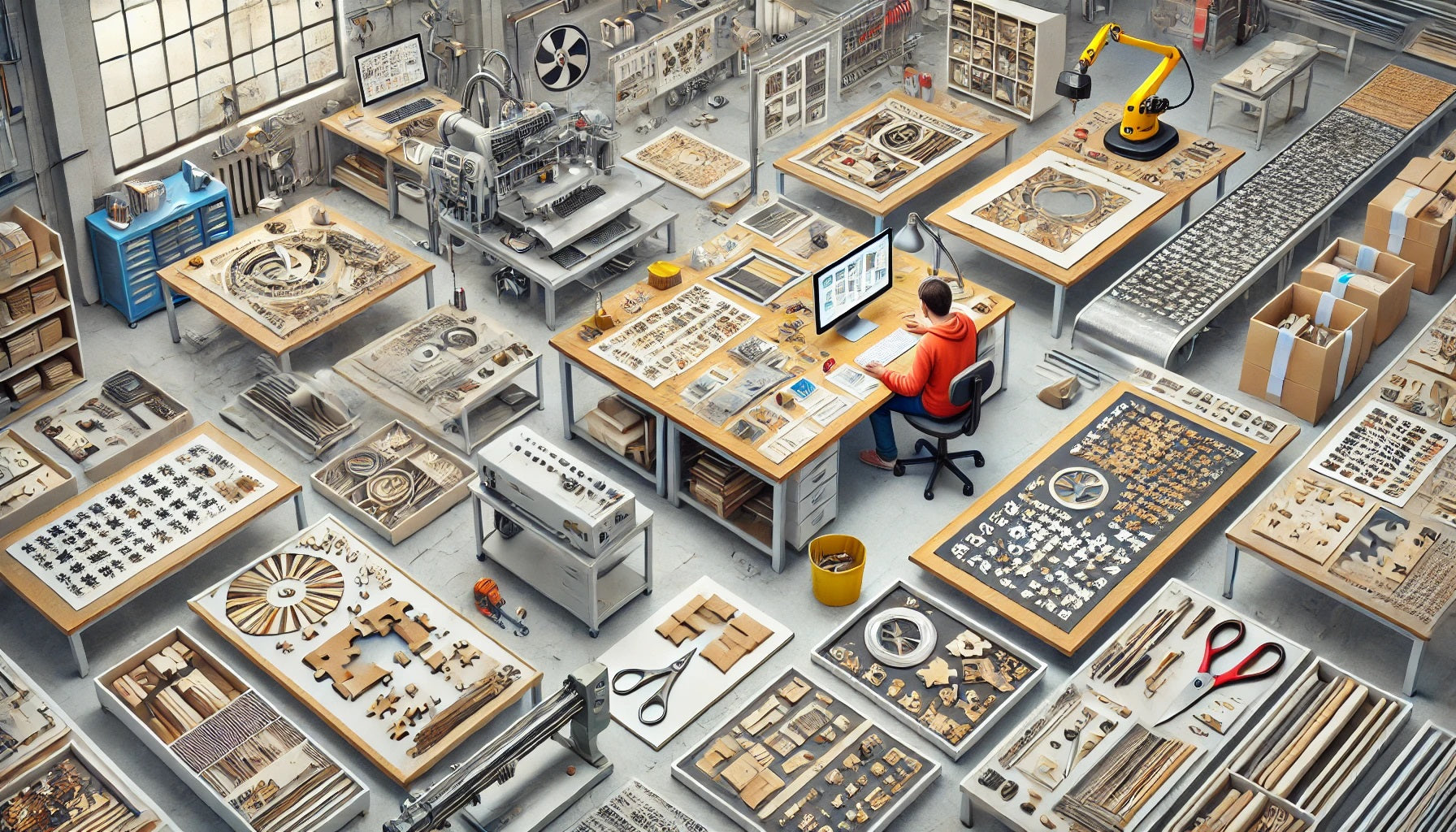 Wie wird ein Puzzle hergestellt?