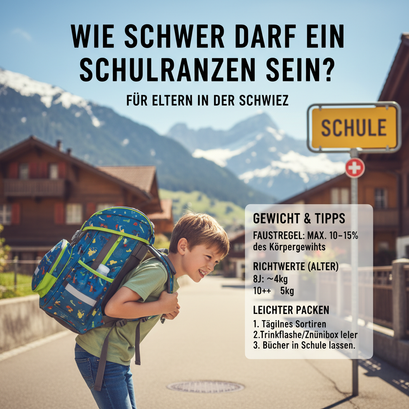 Wie schwer darf ein Schulranzen sein?