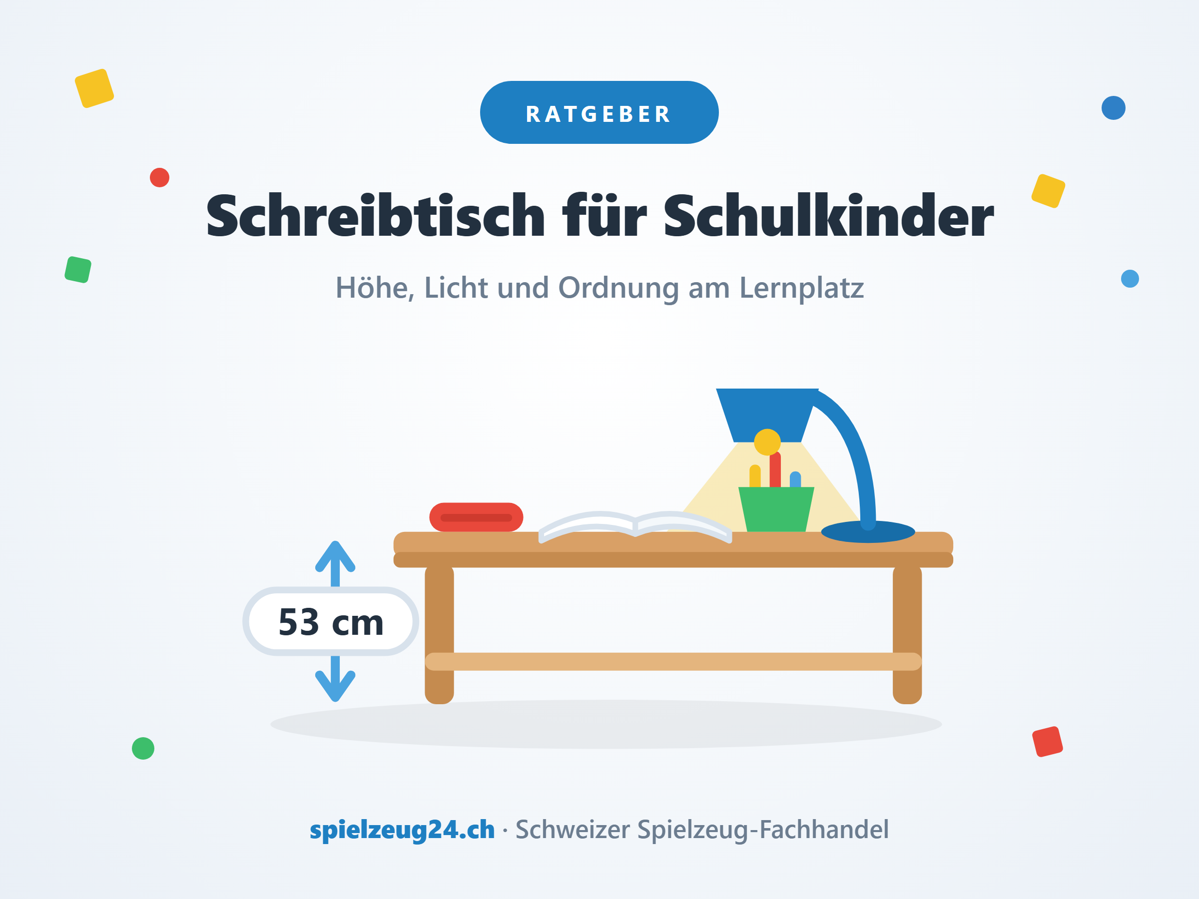 Schreibtisch für Schulkinder einrichten: Höhe, Licht und Ordnung