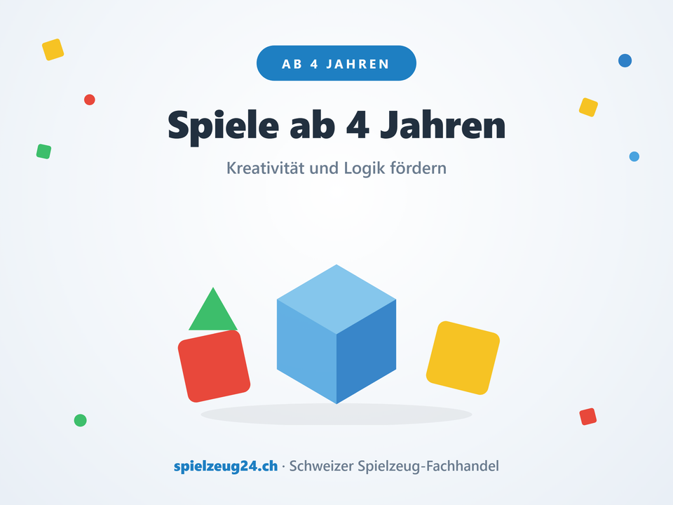 Spiele ab 4 Jahren – Kreativität und Logik fördern