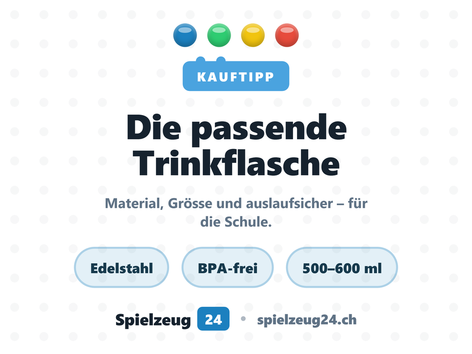 Die passende Trinkflasche für die Schule: Material, Grösse & auslaufsicher