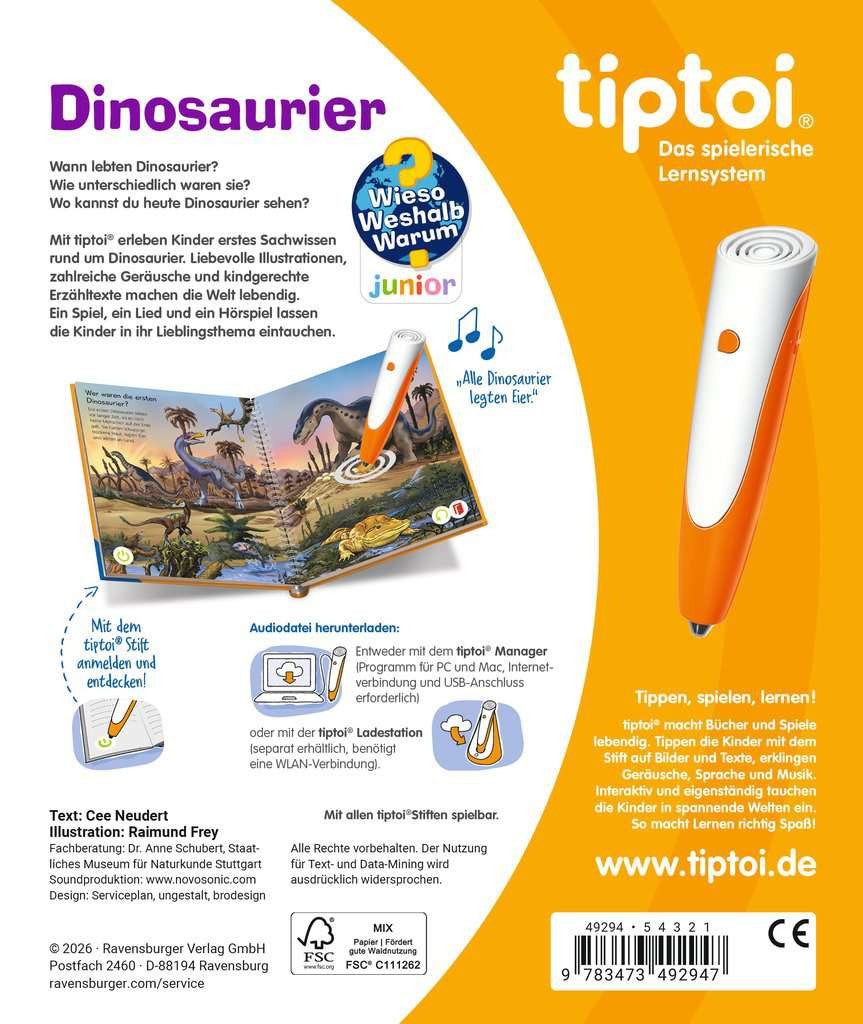 Tiptoi junior -Dinosaurier 49.294 - Bild 4