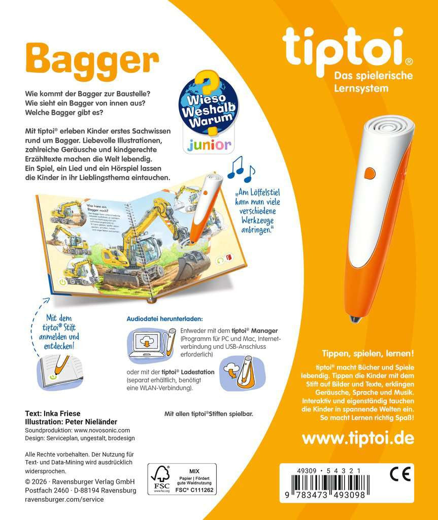Tiptoi junior -Bagger 49.309 - Bild 2