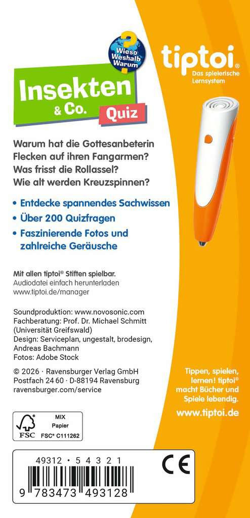 Tiptoi WWW Quiz Insekten 49.312 - Bild 3