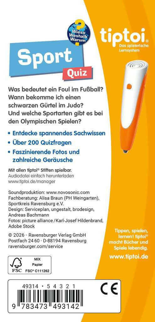 Tiptoi WWW Quiz Sport 49.314 - Bild 2