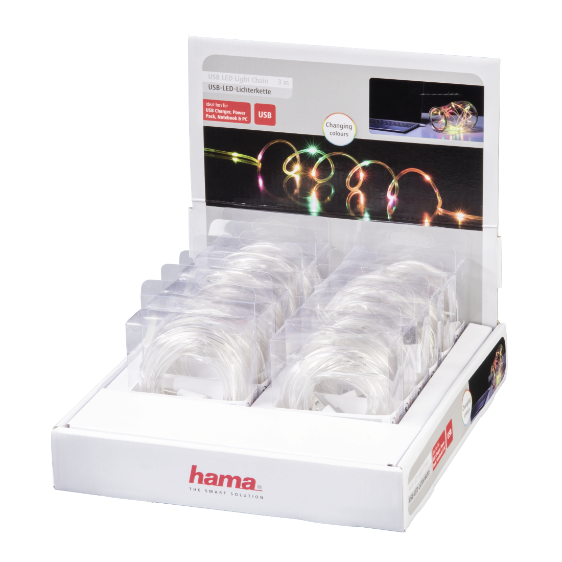 Hama USB-LED-Lichterkette, Bunt, 3 m - Bild 1