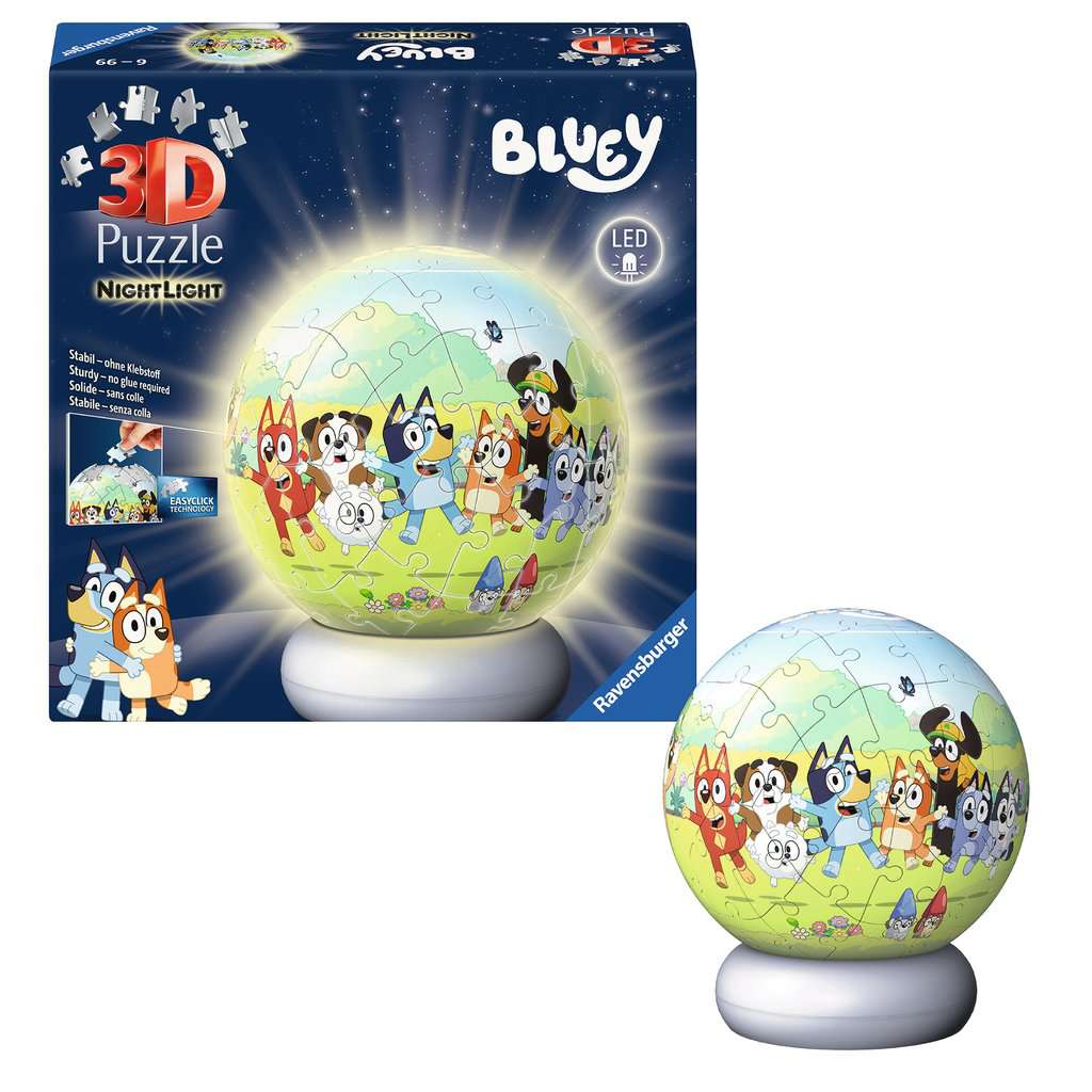 Puzzle 3D Ball 72 Teile: Nachtlicht Bluey 08.060 - Bild 3
