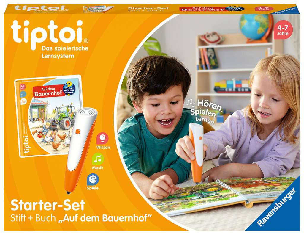 Tiptoi Starter-Set: Stift und Bauernhof-Buch 00.114 - Bild 1