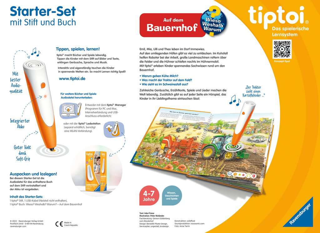 Tiptoi Starter-Set: Stift und Bauernhof-Buch 00.114 - Bild 2