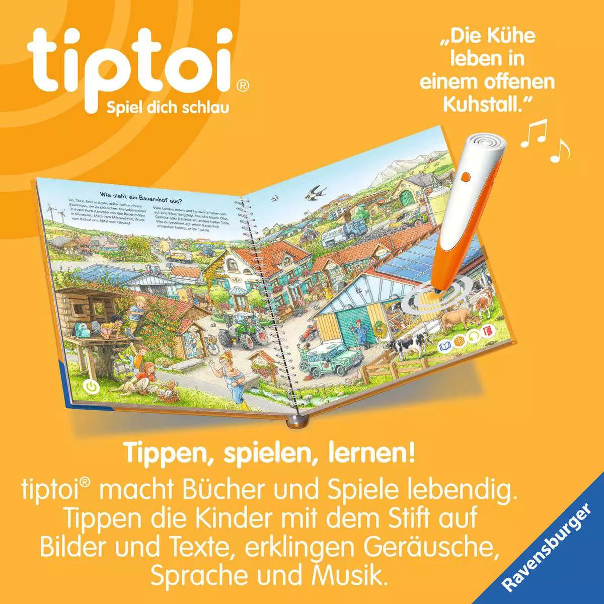 tiptoi Starter-Set: Stift und Bauernhof-Buch 00.114 - Bild 6