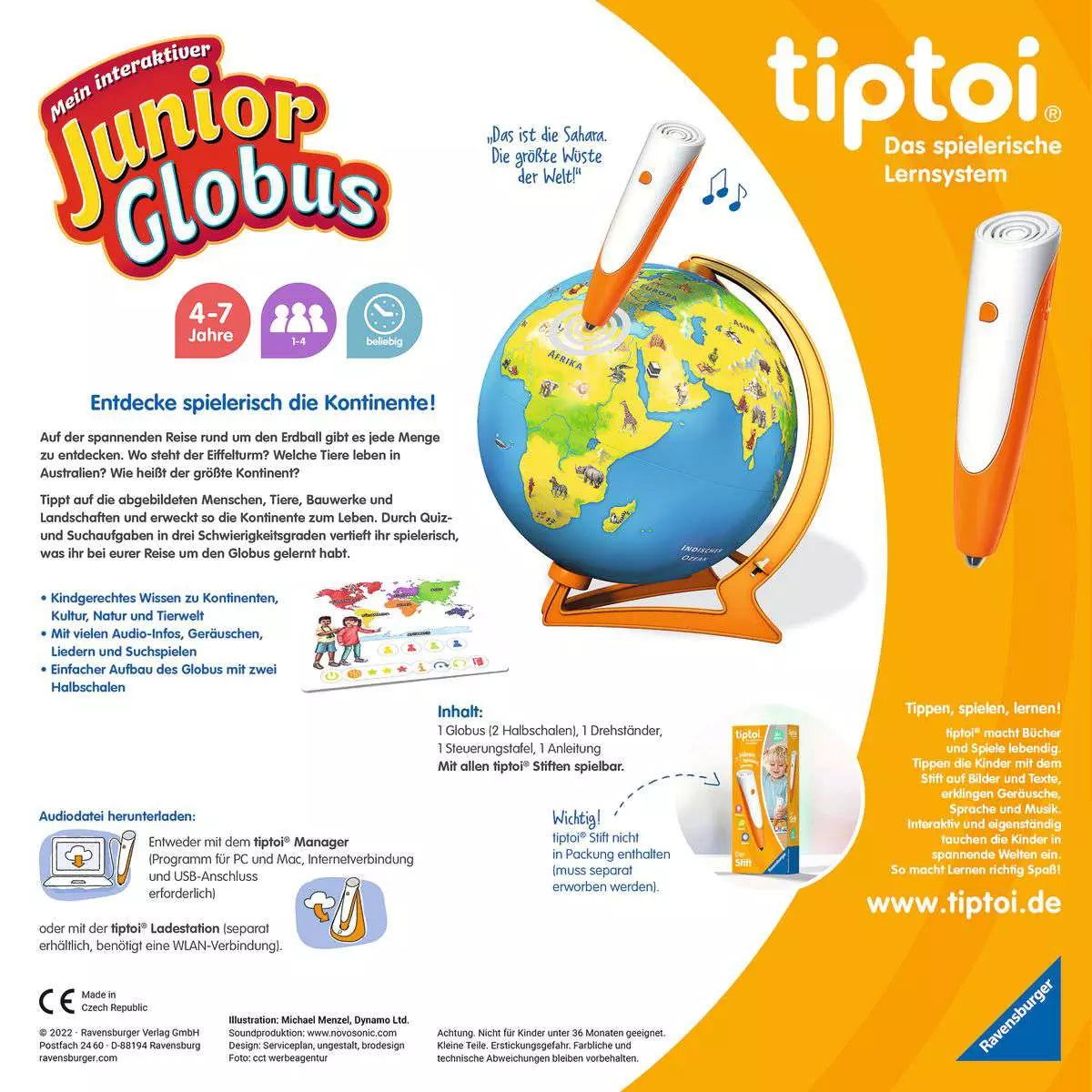 tiptoi Mein interaktiver Junior Globus 00.115 - Bild 2