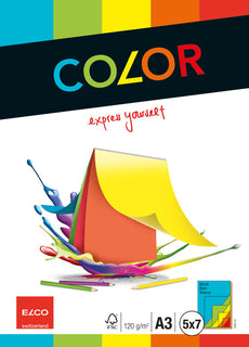 Zeichenblock A3 120g farbig