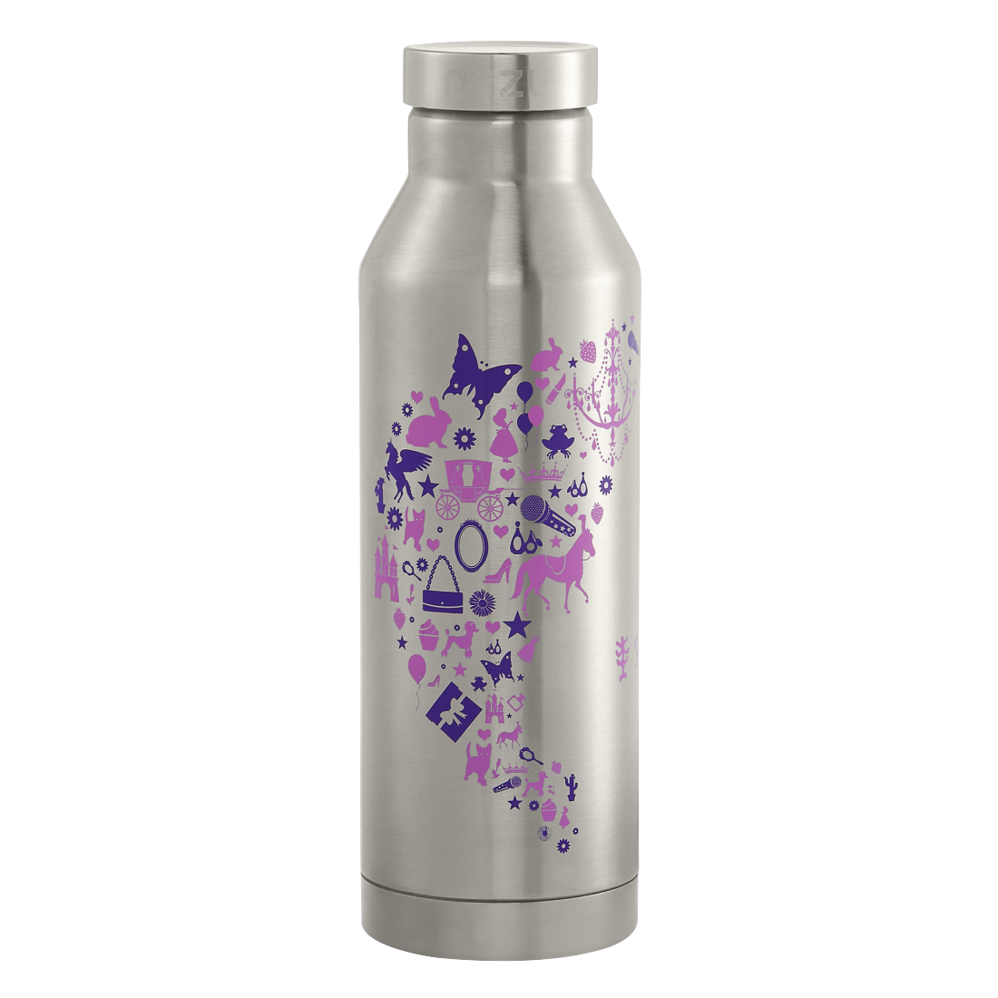 Step by Step Isolierte Edelstahl Trinkflasche Purple & Rosa - Bild 1