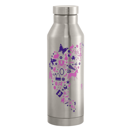 Step by Step Isolierte Edelstahl Trinkflasche Purple & Rosa
