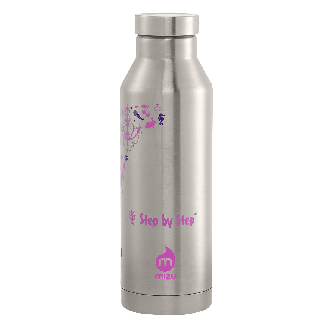 Step by Step Isolierte Edelstahl Trinkflasche Purple & Rosa - Bild 2