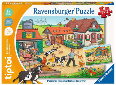 Tiptoi Puzzle für kleine Entdecker: Bauernhof 2x12 00.136