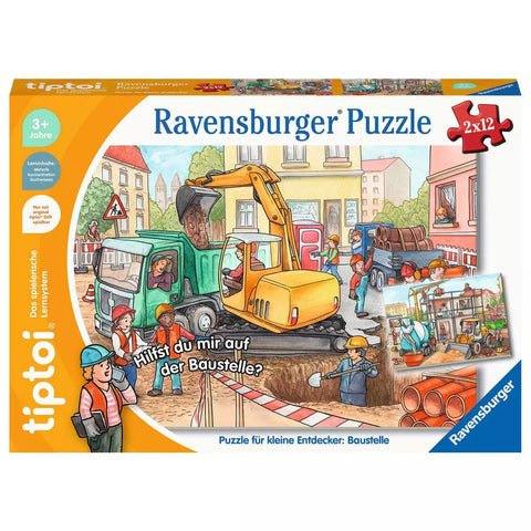 Verpackung tiptoi Puzzle für kleine Entdecker Baustelle 00137