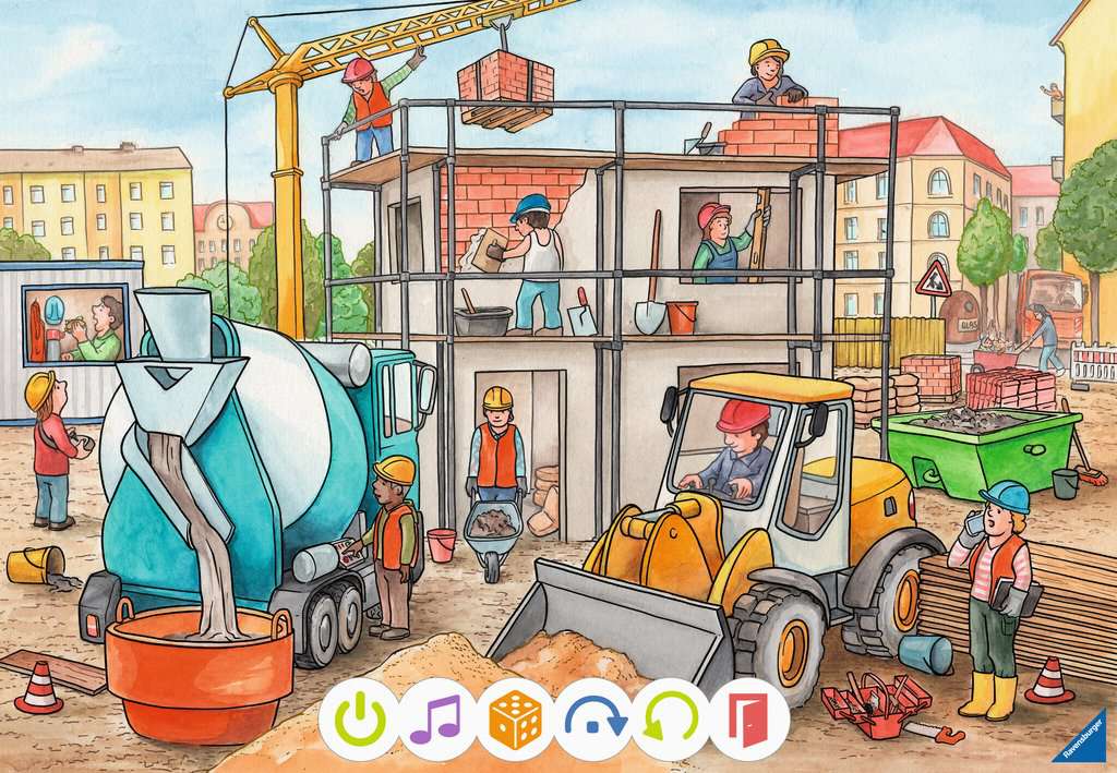 Tiptoi Puzzle für kleine Entdecker: Baustelle 2x12 00.137 - Bild 3