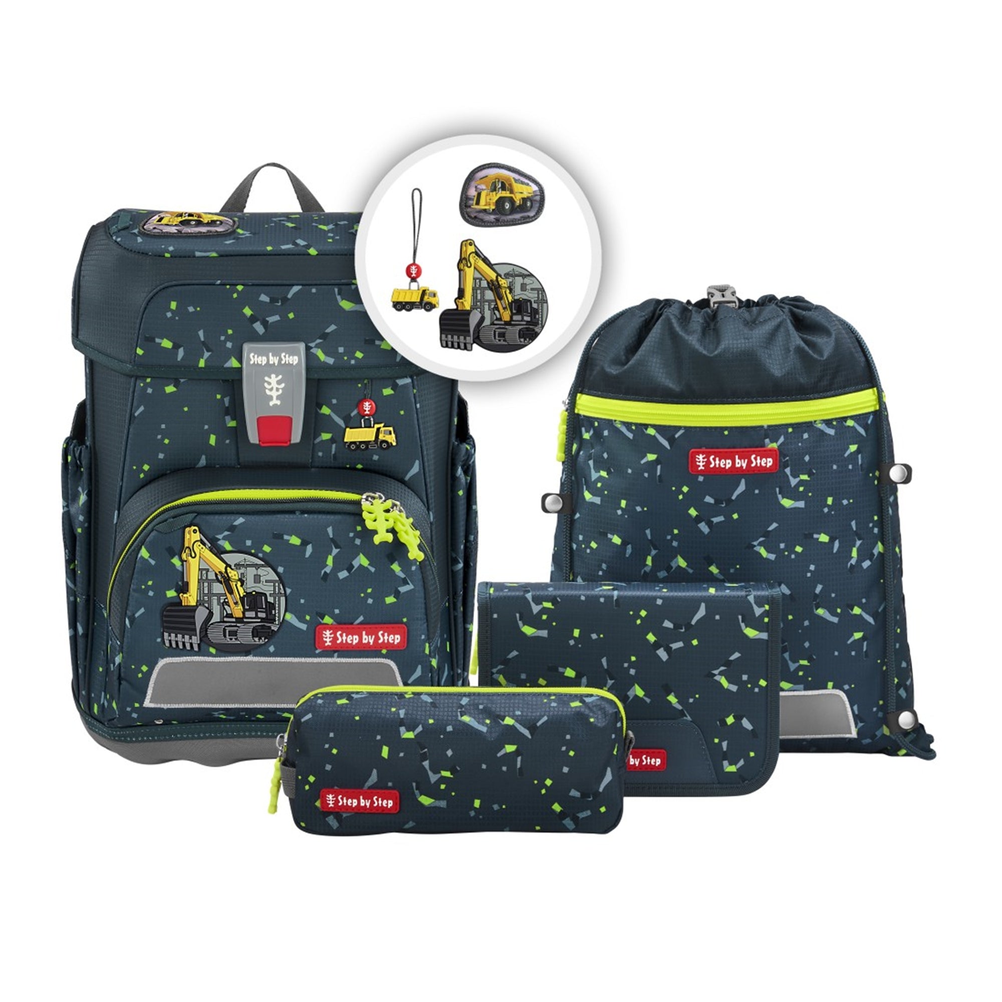 Step by Step CLOUD Schulranzen-Set Bagger Rocco 5-teilig - Bild 2