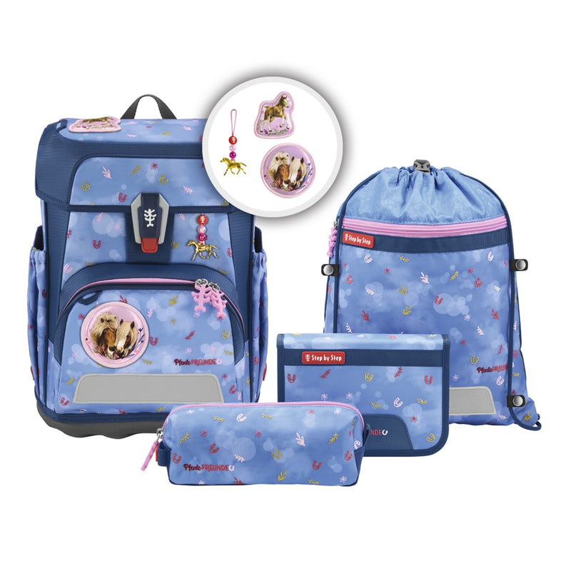 Step by Step CLOUD SPIEGELBURG Schulranzenset Pferde Freunde 5-teilig