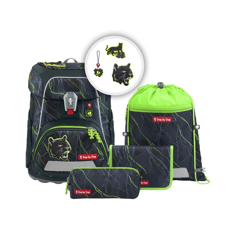 Step by Step FIT Schulranzenset Danger Cat Chiko 5-teilig
