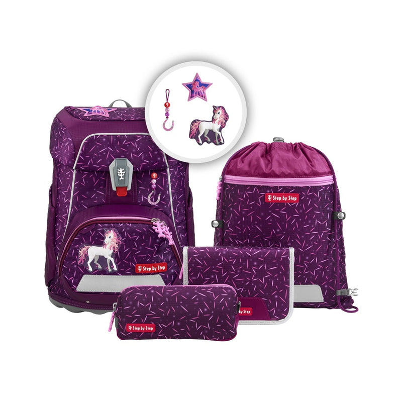 Step by Step FIT Schulranzenset Pretty Unicorn Nuala 5-teilig