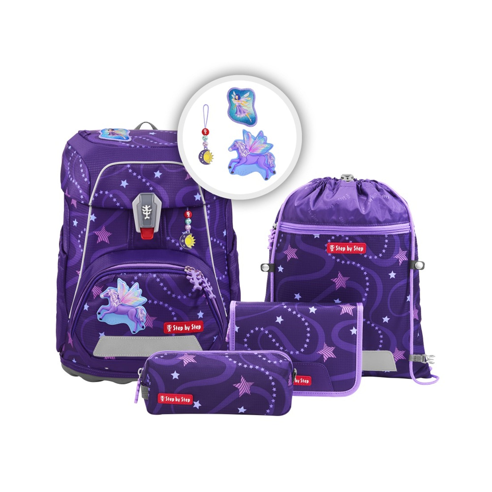 Step by Step FIT Schulranzenset Pegasus Emily 5-teilig