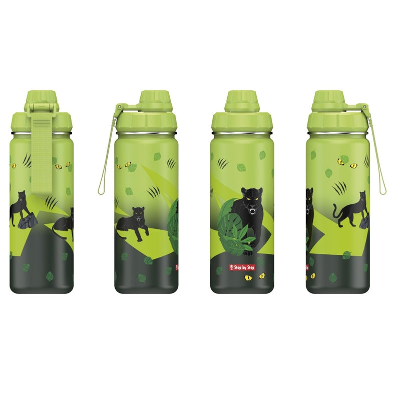 Step by Step Edelstahl Trinkflasche Black Cat - Bild 3
