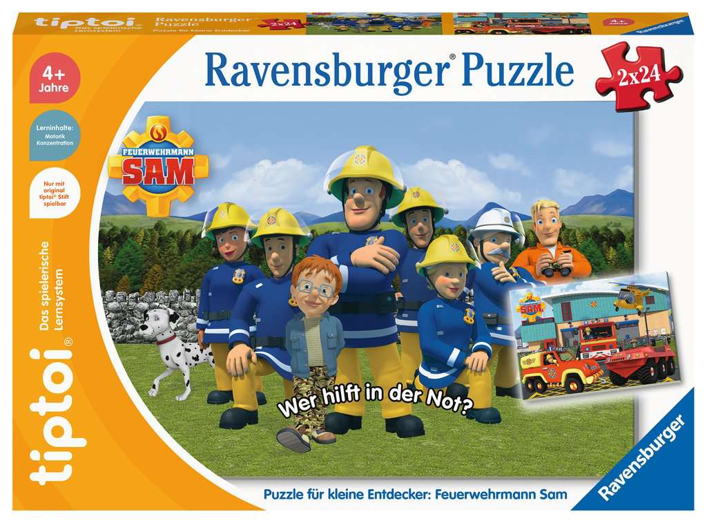 Tiptoi Puzzle für kleine Entdecker: Feuerwehrmann Sam 2x24 00.139 - Bild 1