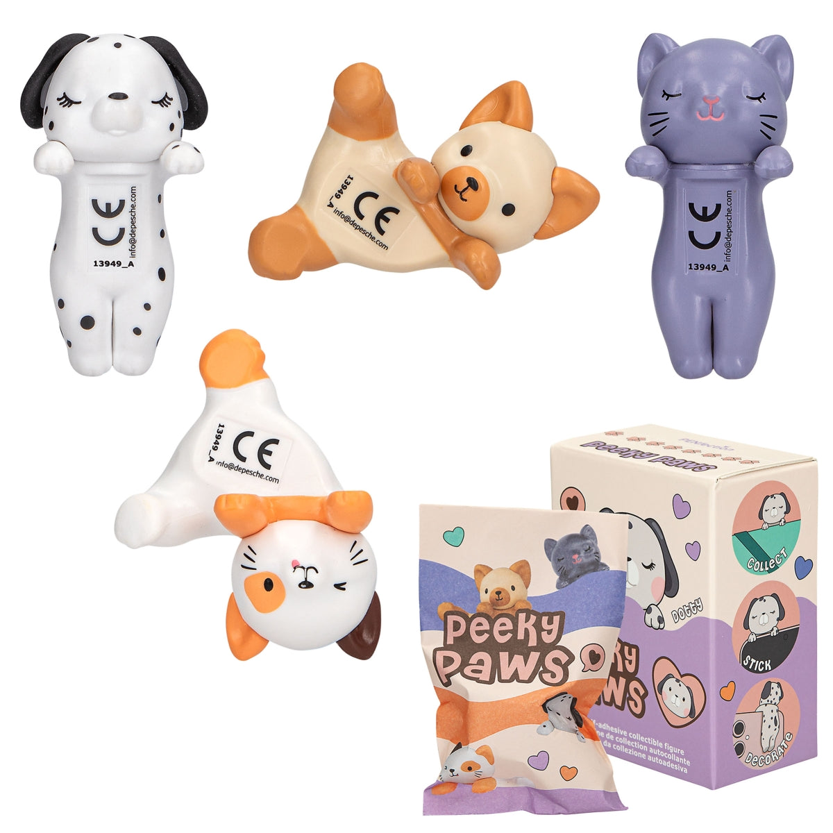 Peeky Paws Selbstklebende Figuren Lolli Riot - Bild 1