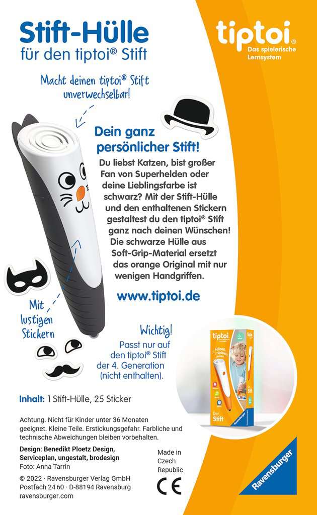 Tiptoi Stift-Hülle schwarz für den Tiptoi-Stift (4.Generation, 2022) 00.150 - Bild 2