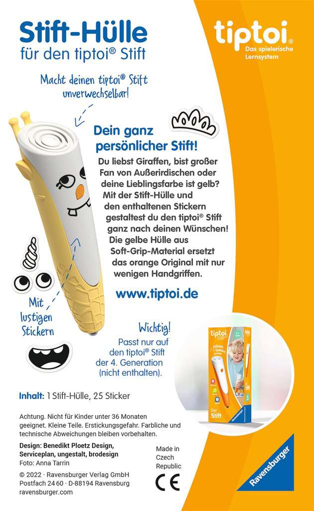 Tiptoi Stift-Hülle gelb für den Tiptoi-Stift (4.Generation, 2022) 00.152 - Bild 2