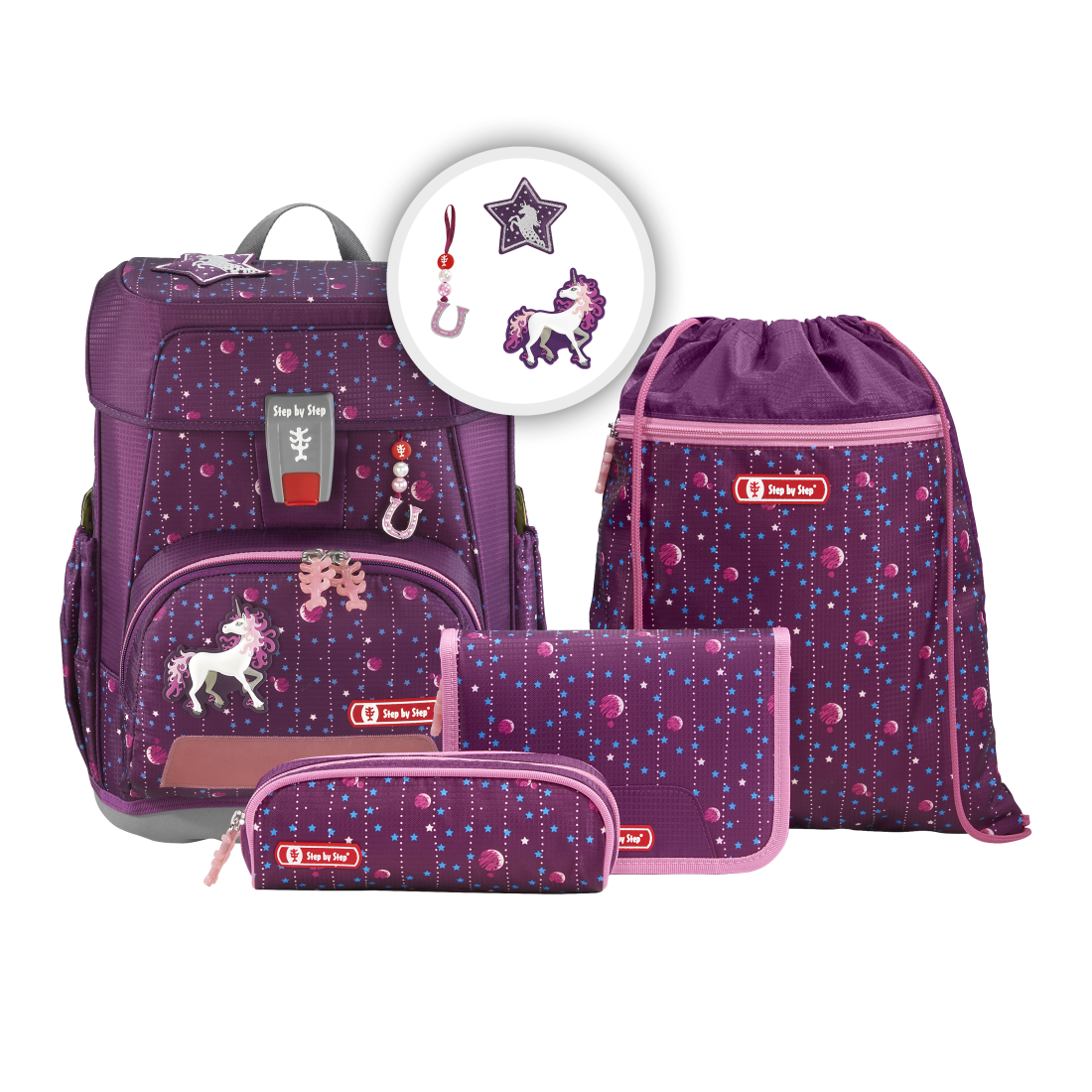Step by Step CLOUD Schulranzenset Dreamy Unicorn 5-teilig - Bild 3