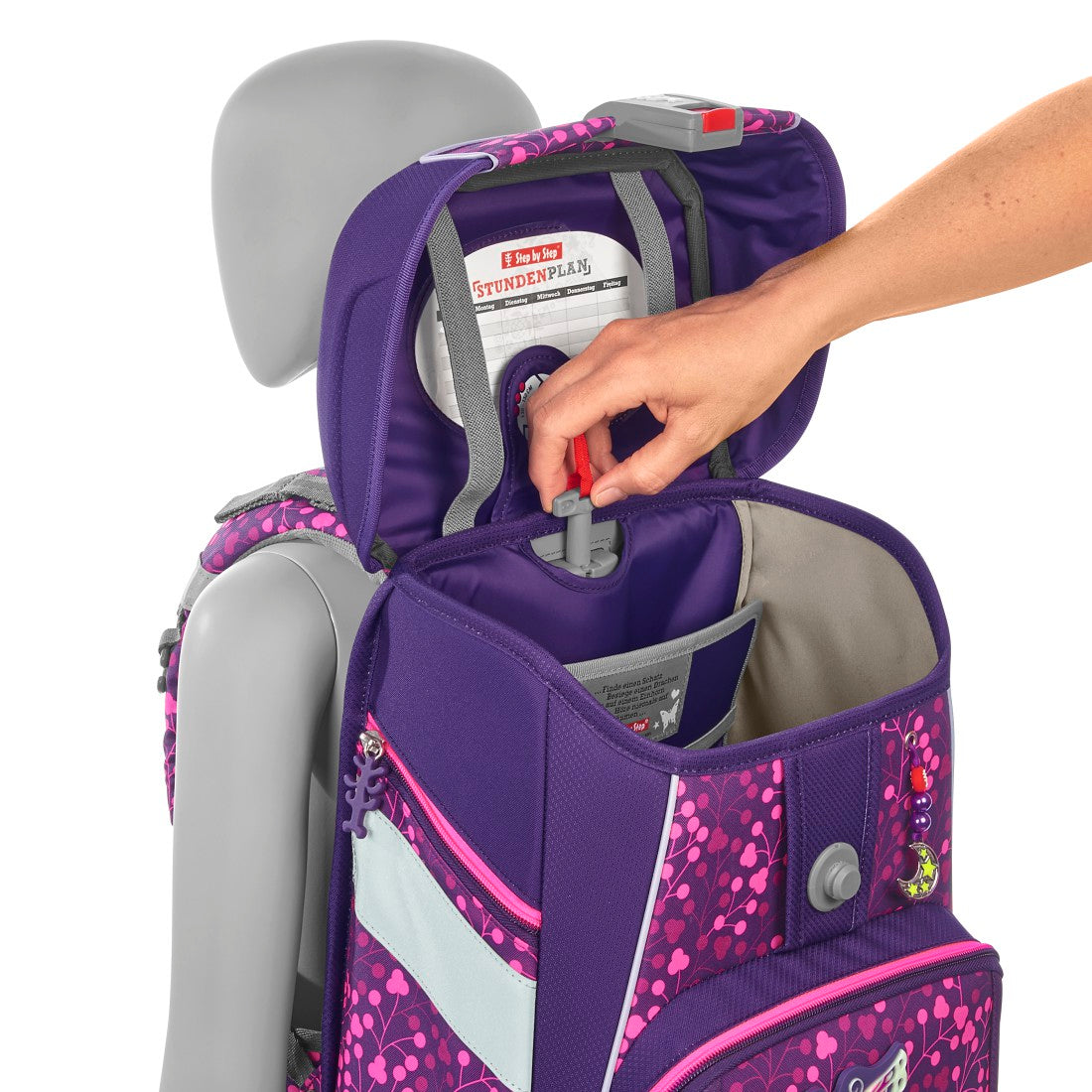 Step by Step SPACE SHINE Schulranzen-Set Butterfly Night, 5-teilig - Bild 3