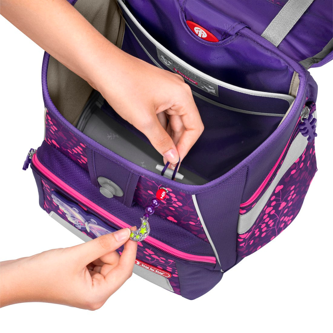 Step by Step SPACE SHINE Schulranzen-Set Butterfly Night, 5-teilig - Bild 13