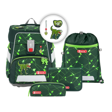 Step by Step SPACE SHINE Schulranzen-Set Dino Night, 5-teilig
