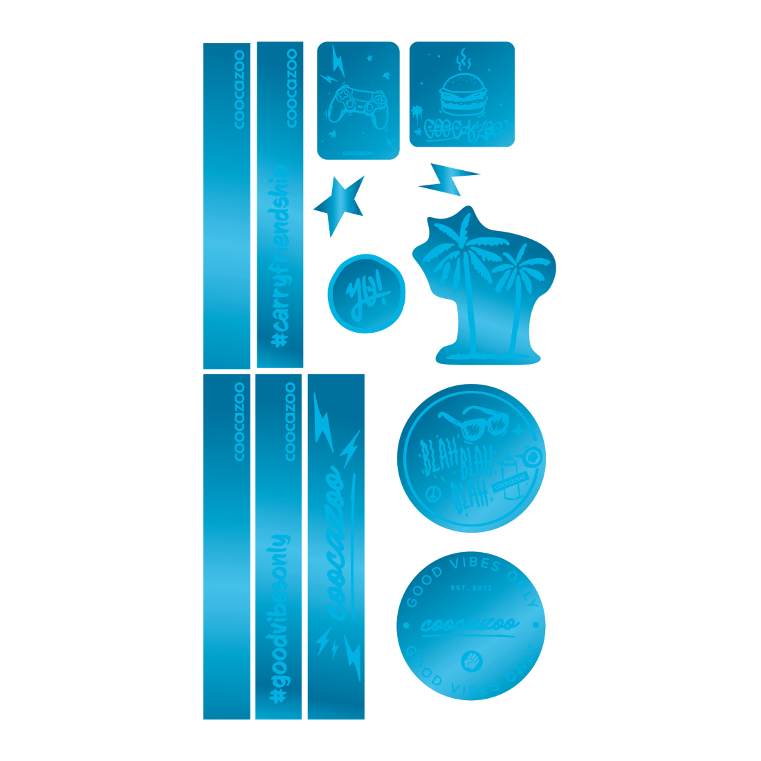 Coocazoo Reflektierendes Sticker-Set Blue - Bild 1