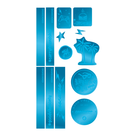 Coocazoo Reflektierendes Sticker-Set Blue