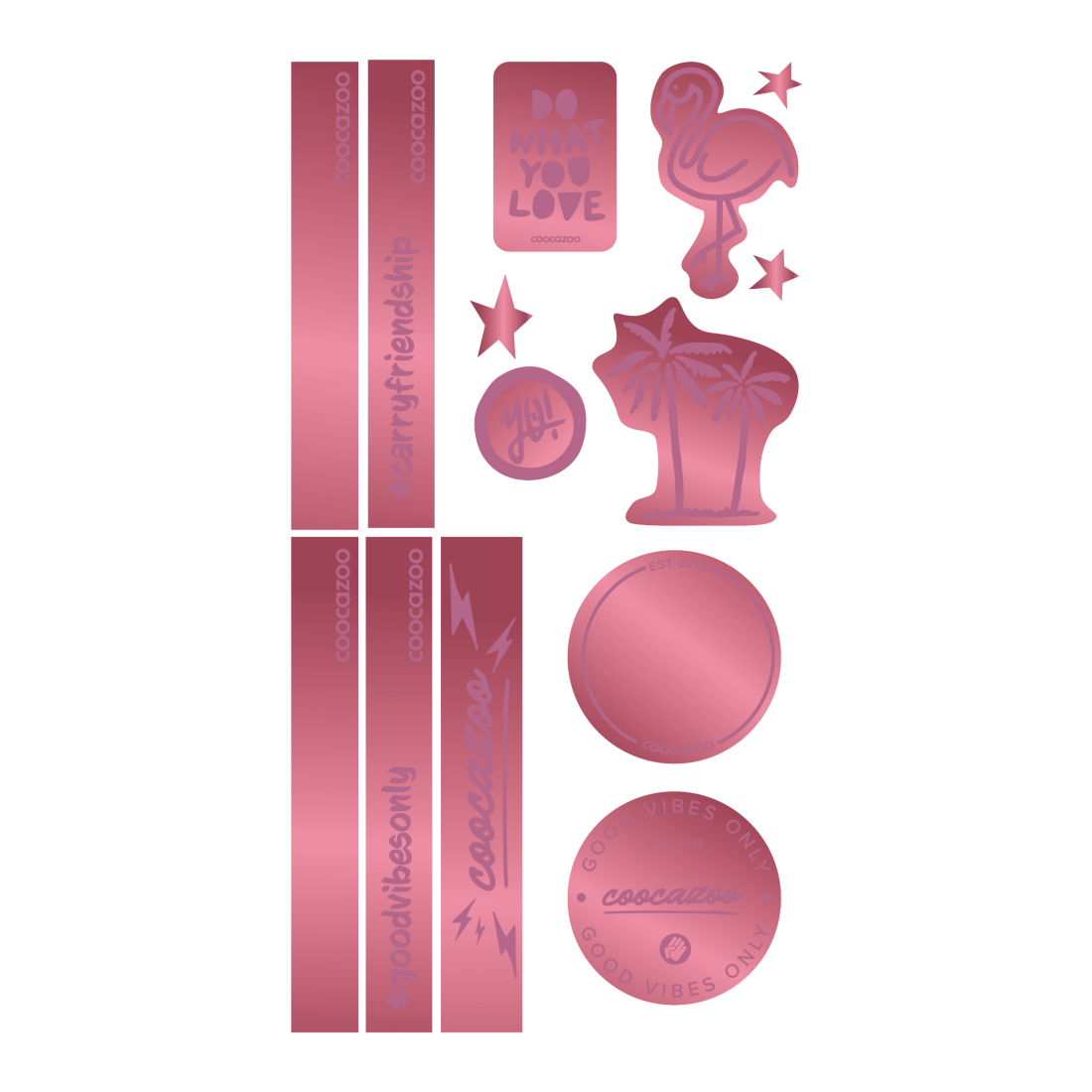 Coocazoo Reflektierendes Sticker-Set Berry - Bild 1
