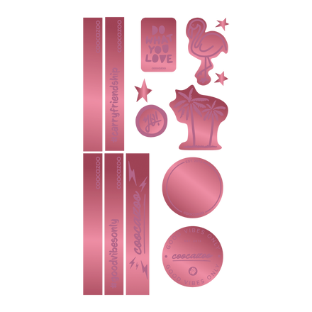 Coocazoo Reflektierendes Sticker-Set Berry
