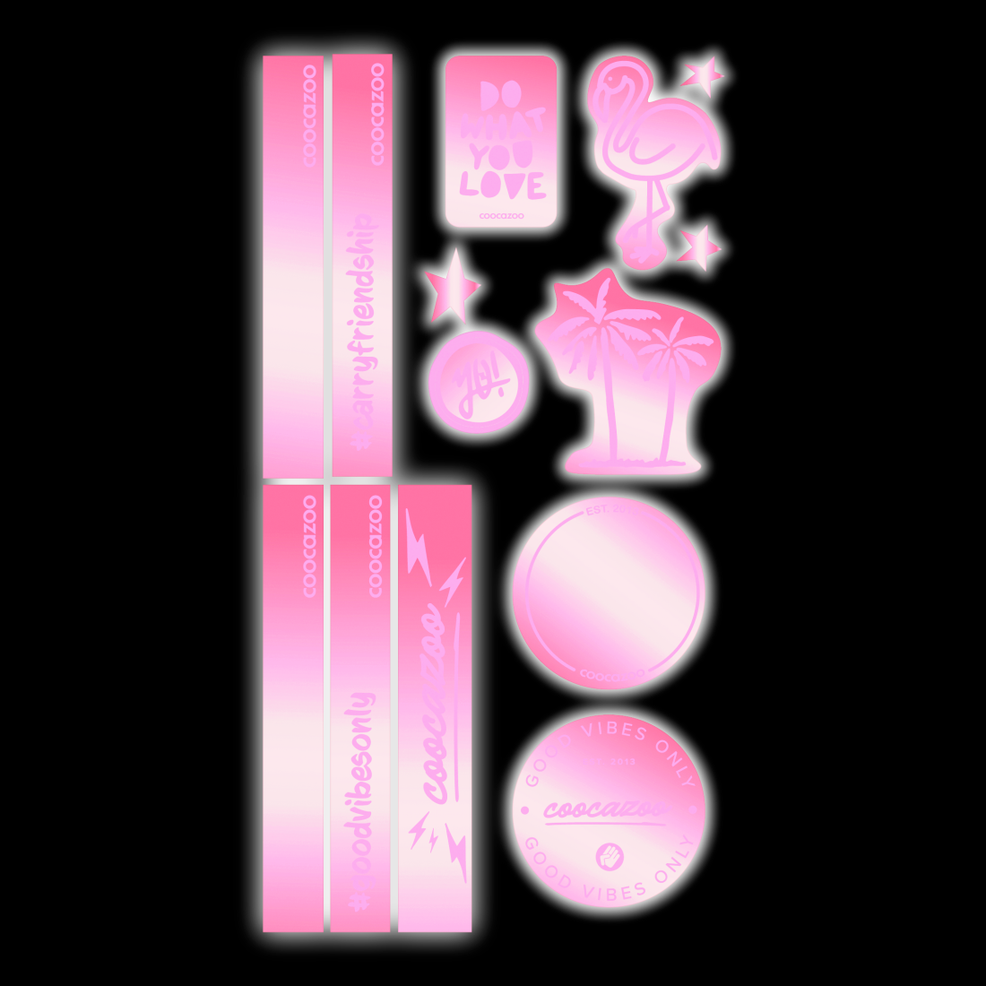 Coocazoo Reflektierendes Sticker-Set Berry - Bild 2