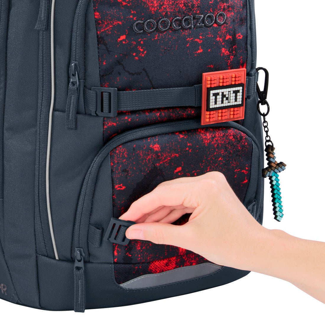 Coocazoo Rucksack Porter Broken Black - Bild 5