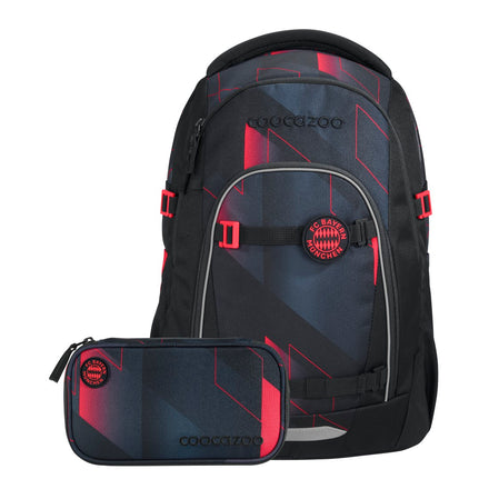 coocazoo Schulrucksack MATE FC Bayern 2-teilig