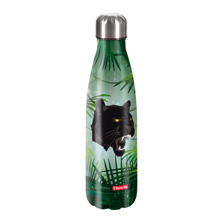 Step by Step Edelstahl-Trinkflasche Wild Cat Chiko