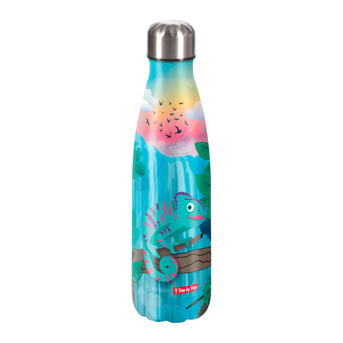 Step by Step Edelstahl-Trinkflasche Chameleon Joshy - Bild 1