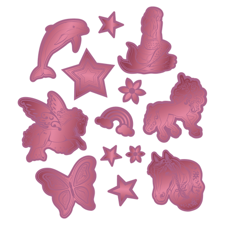 Step by Step Reflektierende Sticker Rot